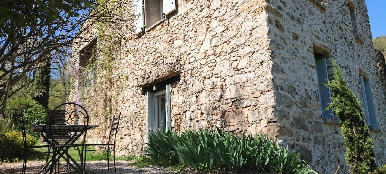 Gite En Cevennes Du Sud, Bergerie Restauree Au Rez De Jardin D'Une Bastide Avec Piscine, Vue Exceptionnelle, Authenticite Et Confort Saint-Laurent-le-Minier Εξωτερικό φωτογραφία