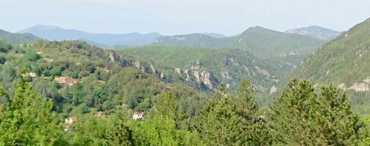 Gite En Cevennes Du Sud, Bergerie Restauree Au Rez De Jardin D'Une Bastide Avec Piscine, Vue Exceptionnelle, Authenticite Et Confort Saint-Laurent-le-Minier Εξωτερικό φωτογραφία